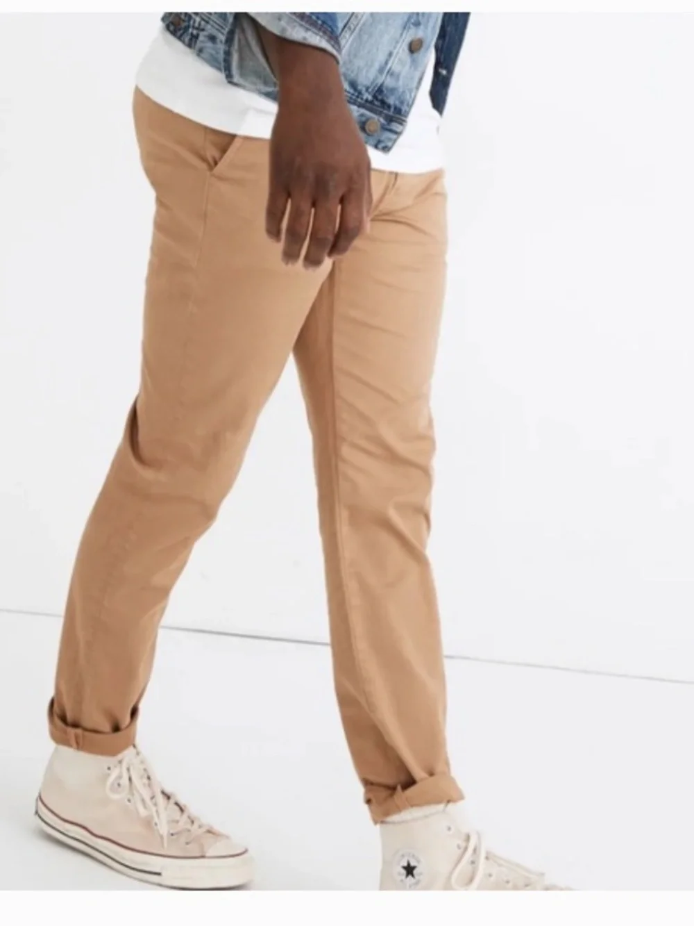 Madewell Penn Athletic Slim Soft & Stretchy Chino Pants Castle Brown Size 31x32